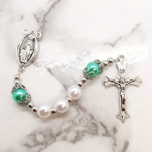 Personalized Custom Rosary Prayer Beads Crucifix with name