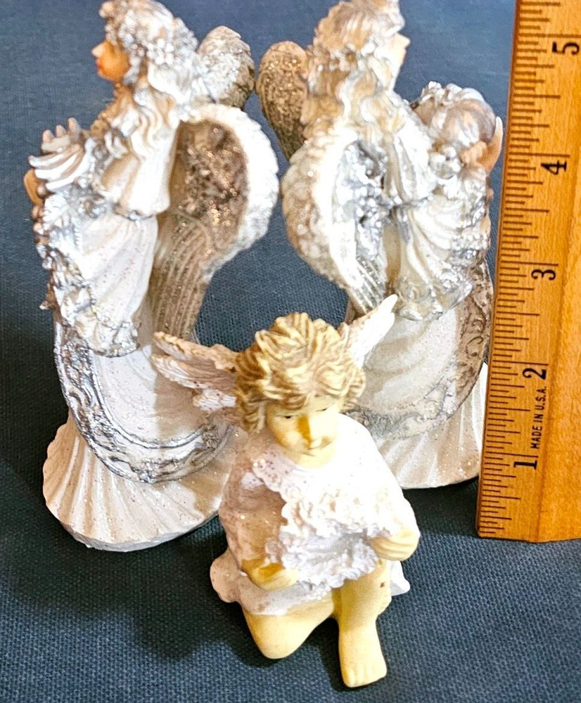 3pc Decorative Resin Angel Figures