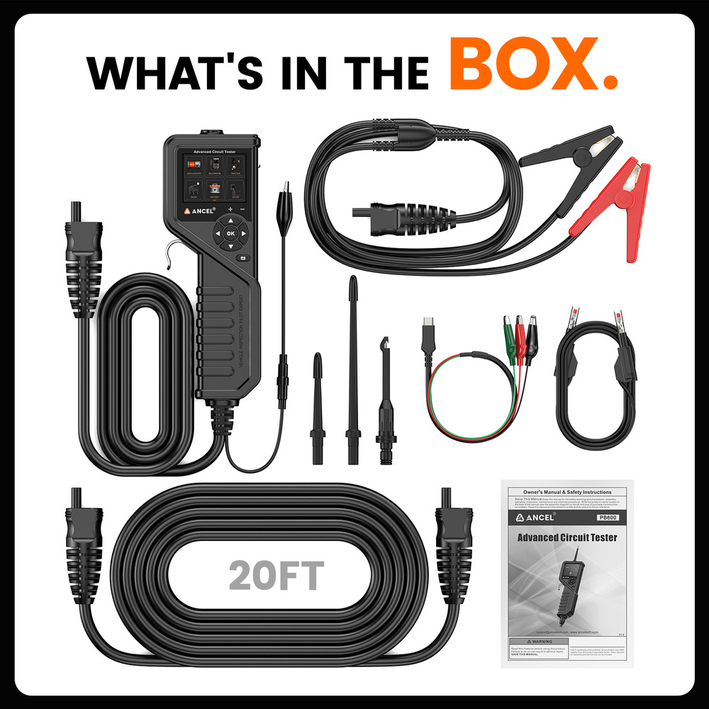 Electric Circuit Probe Tester Kit Multi-meter Oscilloscope Relay Injector Test