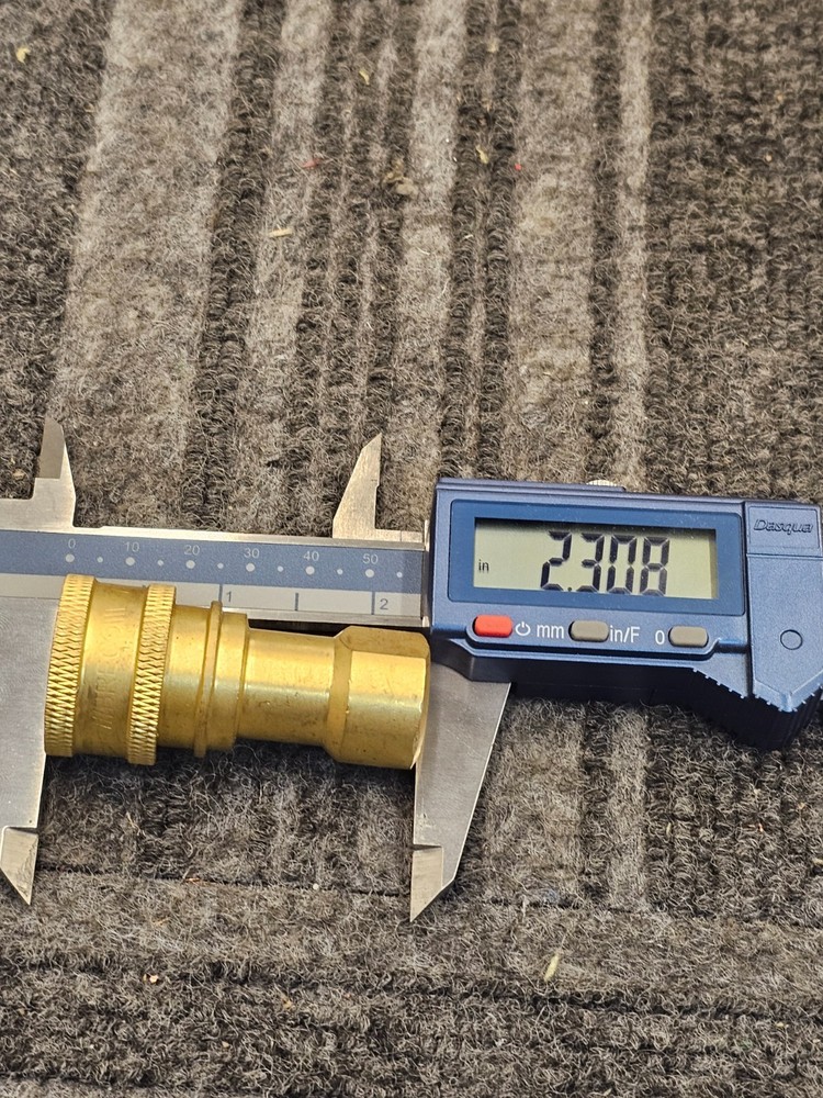 (QTY 2) Breco 2DSF2-B: Brass Quick Coupler Disconnect