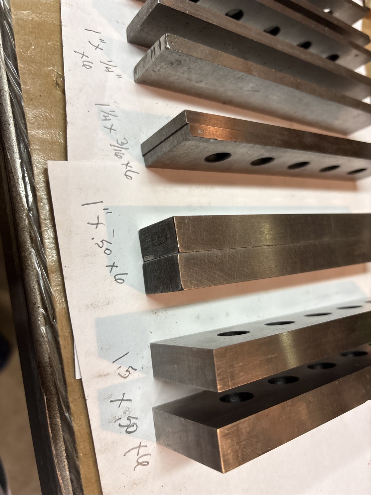 Vintage Set Of Mixed Toolmaker Parallels