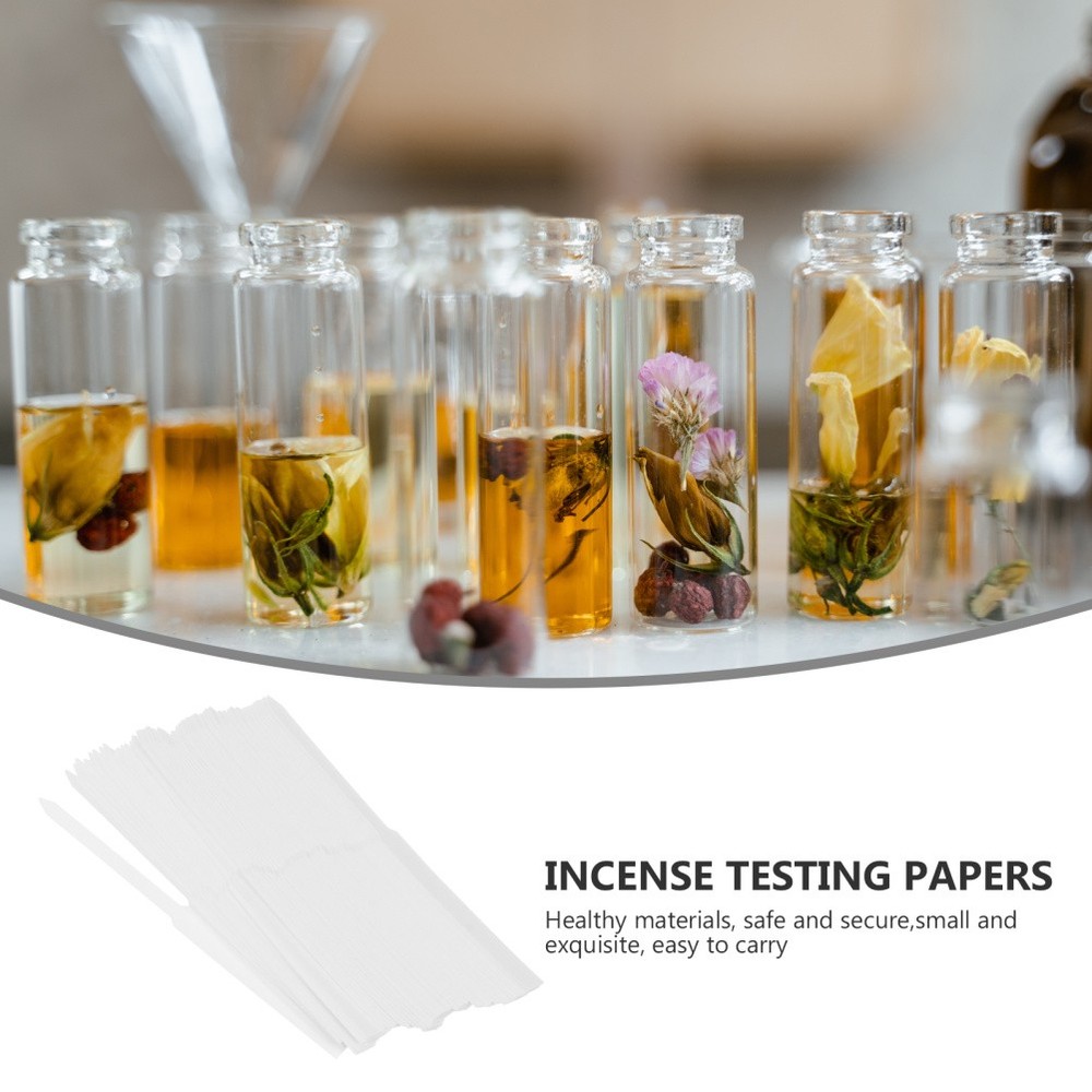 100 Pcs Aromatherapy Testing Strips Essential Oil Scent Test Paper Sheets