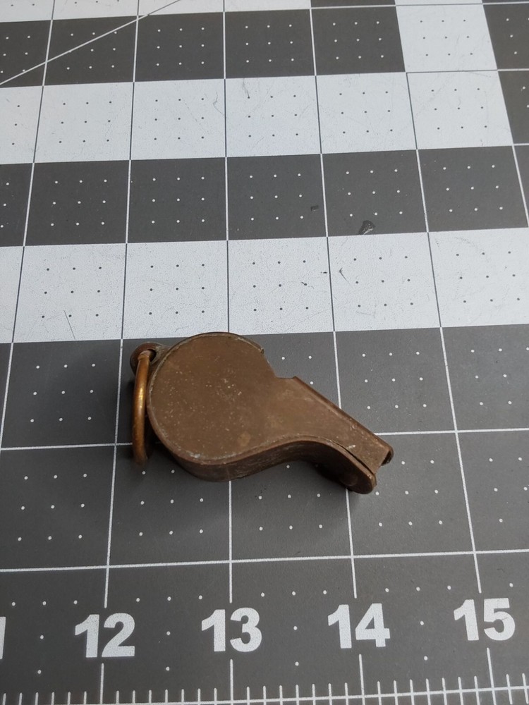 WWII US Army Regulation Solid Brass Whistle
