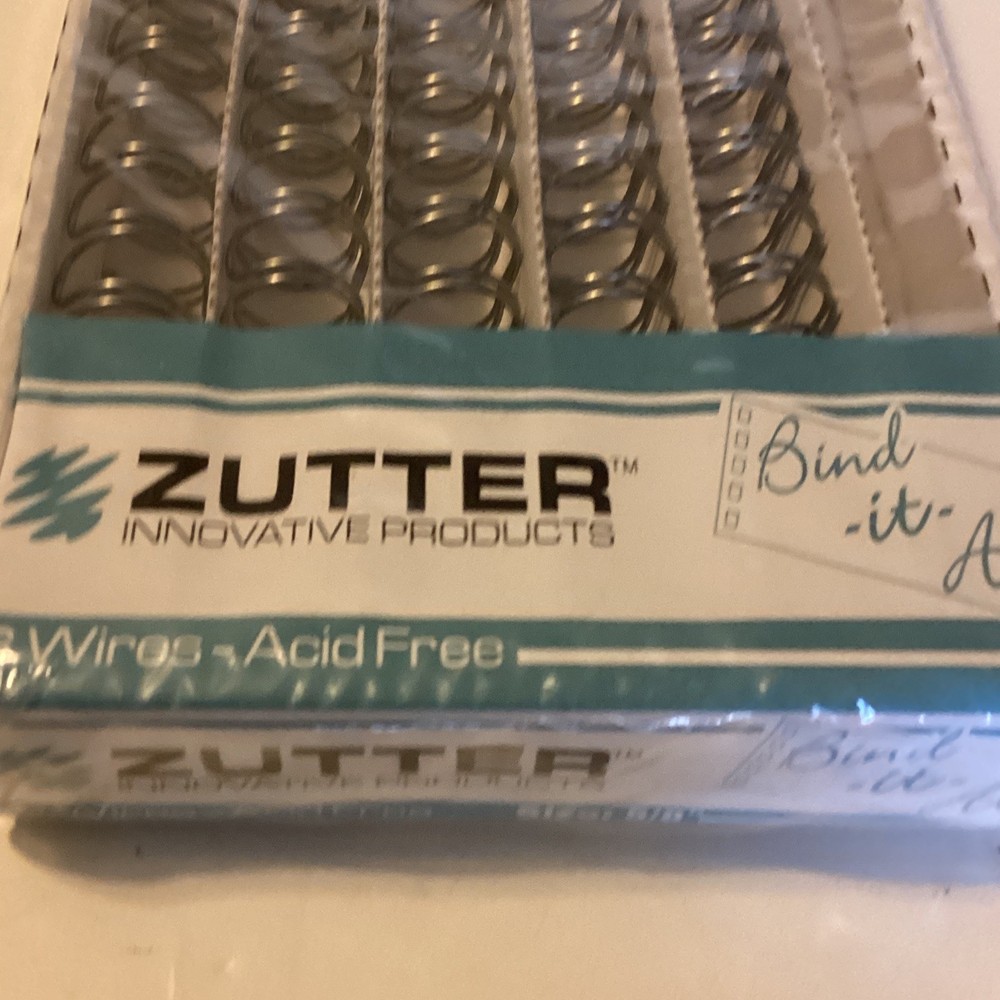 Zutter Bind It All Wires Binding Wires 4 Boxes 3/4" 5/8" Silver White Black