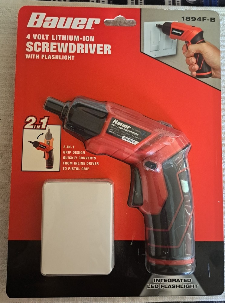 BAUER 4 VOLT LITHIUM ION DRIVER WAS $40