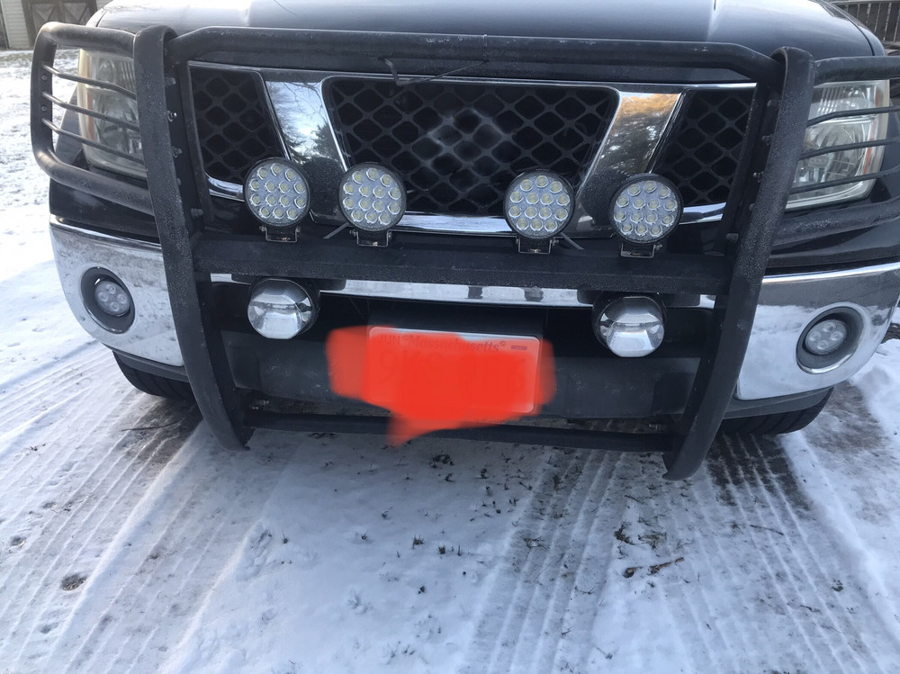 Fit for LED Forklift Front Light 12V Loader Headlight Excavator 4'' Work Light