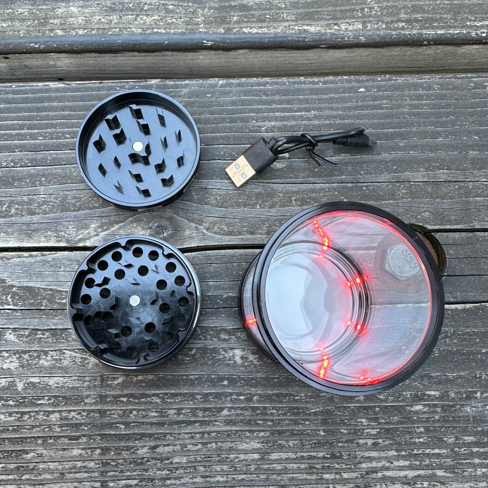 2.5 inch Lighting Herb Grinder Spice Crusher