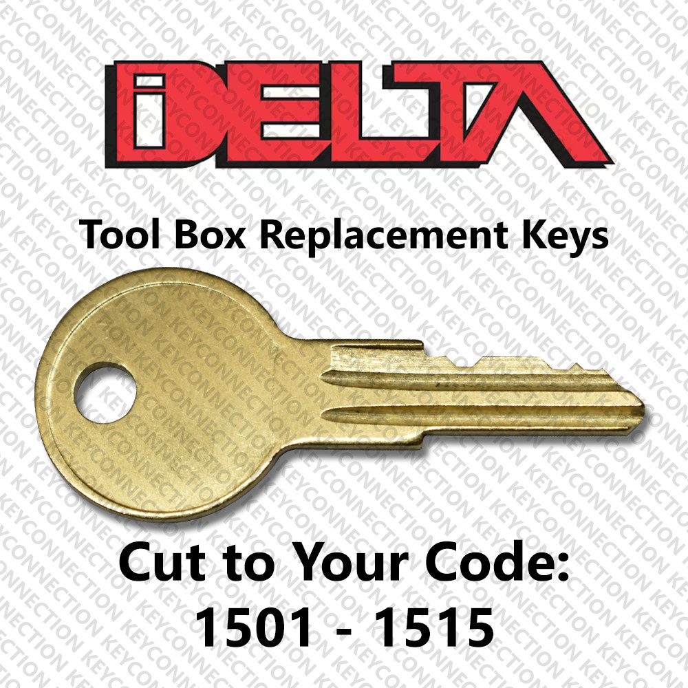 Delta Tool Box Key Cut to Your Code 1501 - 1515