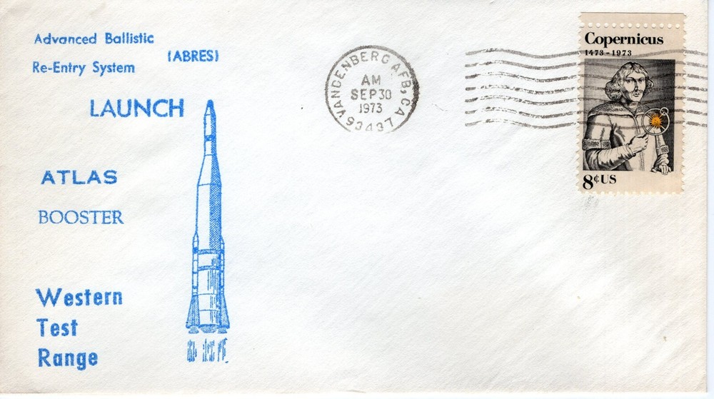 ADVANCED BALLISTIC RE-ENTRY SYSTEM,  VANDENBERG AFB, CA   1973  FDC15136