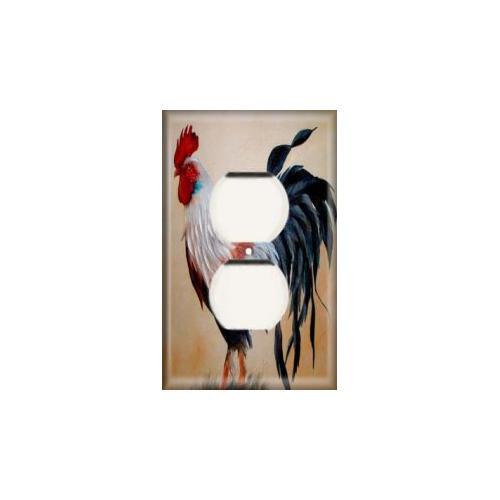 SnazzySwitch Rooster Profile Decorative Light Switch Plate Cover