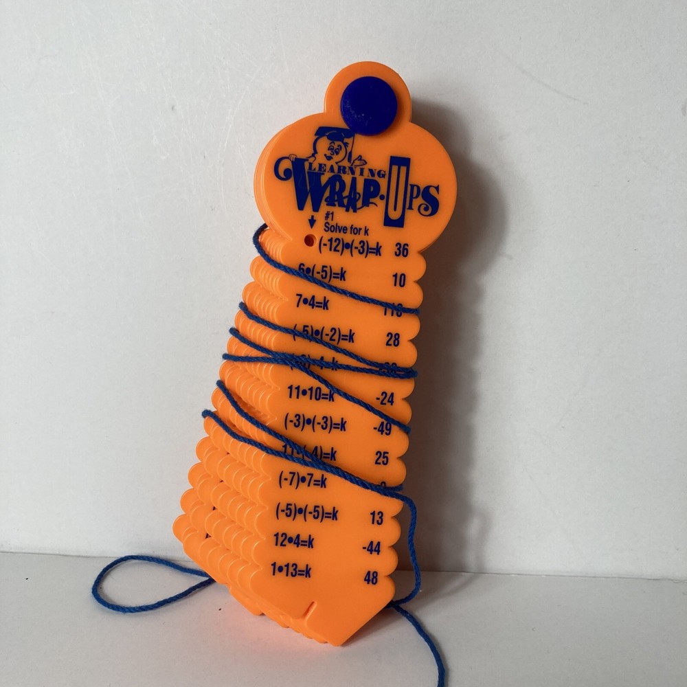 Learning Wrap-Ups Pre-Algebra Orange Multiplication Division Positive Negative #