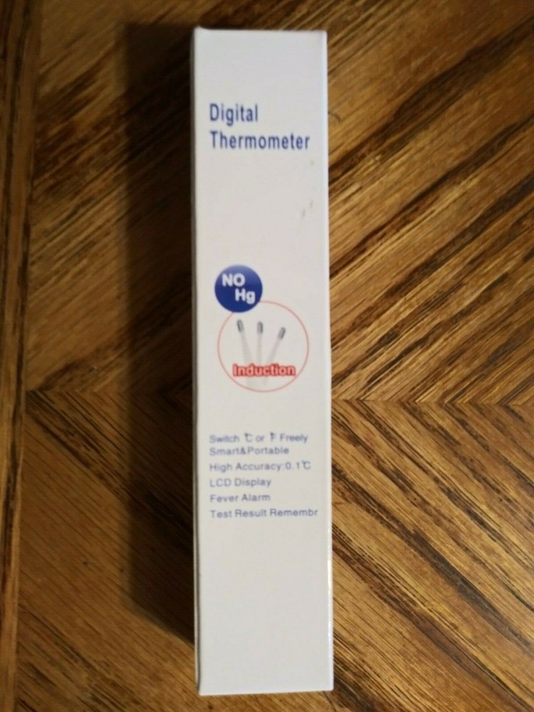 Unlabeled Digital Thermometer No HG Induction Memory Function Buzzer Fever Alarm