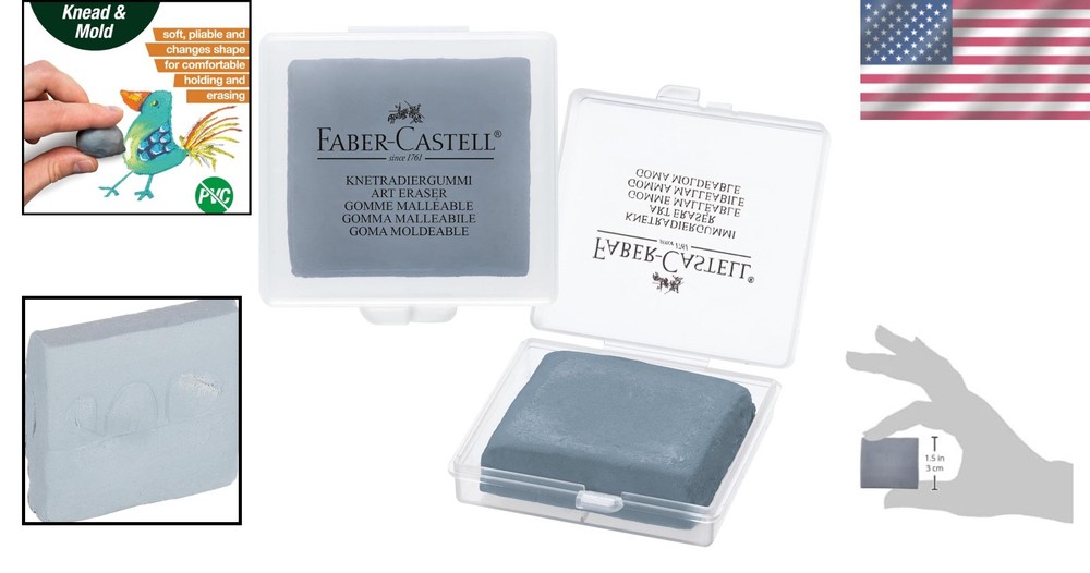 Eco-Friendly Kneadable Art Eraser with Portable Case - Ideal for Creative Minds