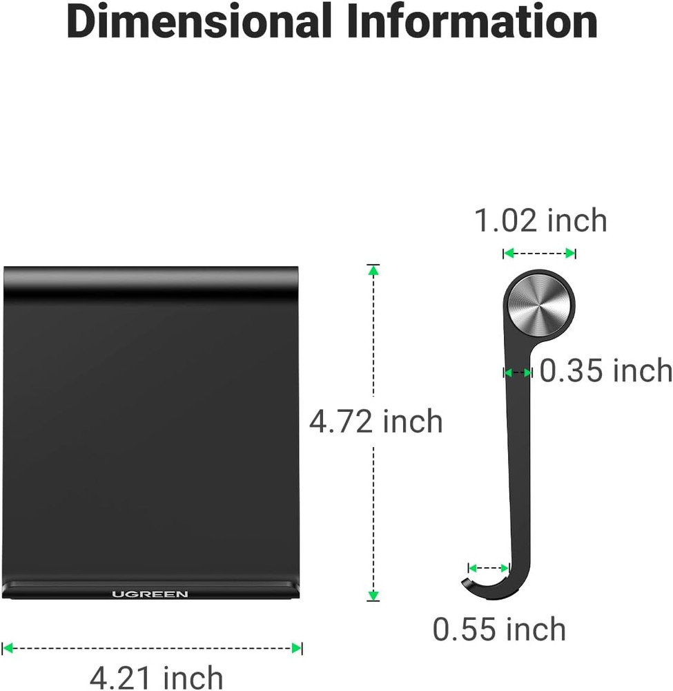 UGREEN Tablet Stand Holder Adjustable Portable Desktop Dock Office Compatible fo