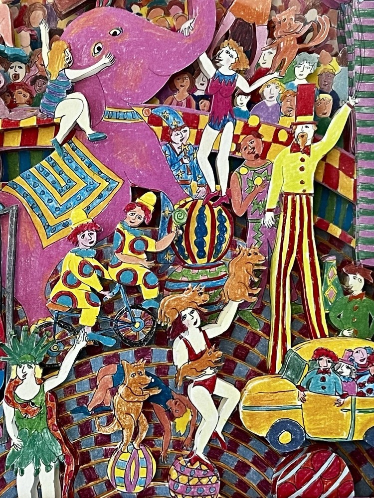 Circus Theme 3d Shadowbox Handmade In VT Shadow Box