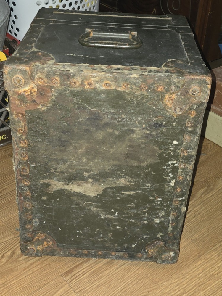 Vintage Foot Locker Trunk with Custom Compartments
