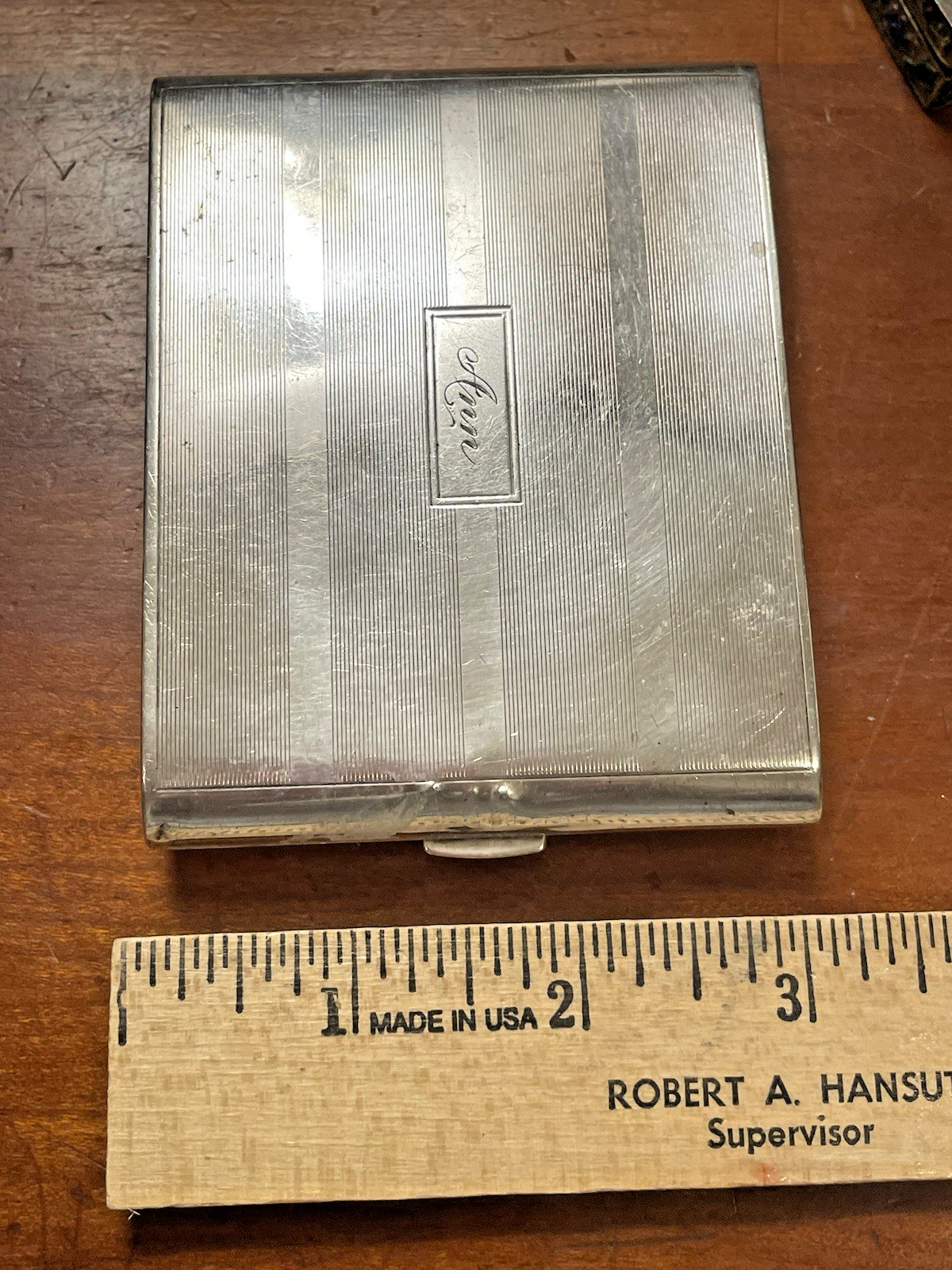 R Blackinton Co Cigarette Case Sterling Silver Vintage