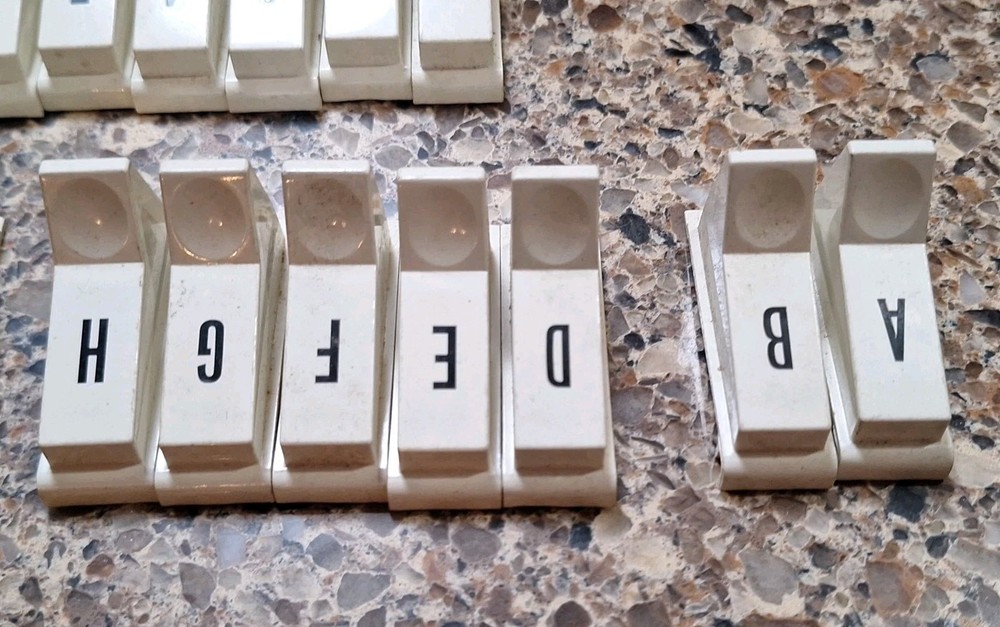 Unknown Jukebox Selection Buttons White Plastic