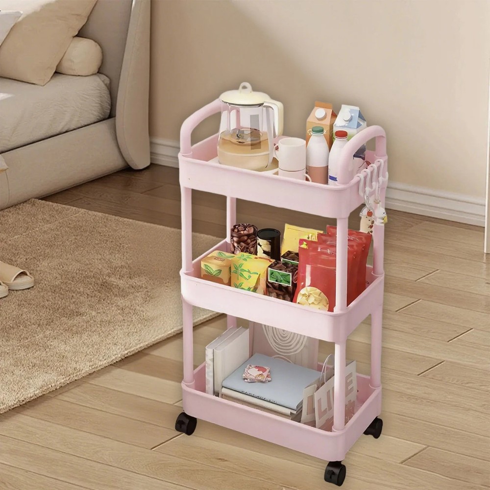 Metal Utility Cart Rolling Storage