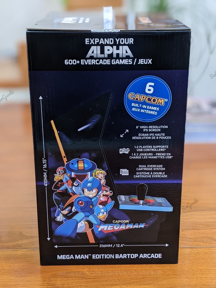 Evercade Alpha Mega Man Edition Bartop Arcade 6 Built-in Capcom Games
