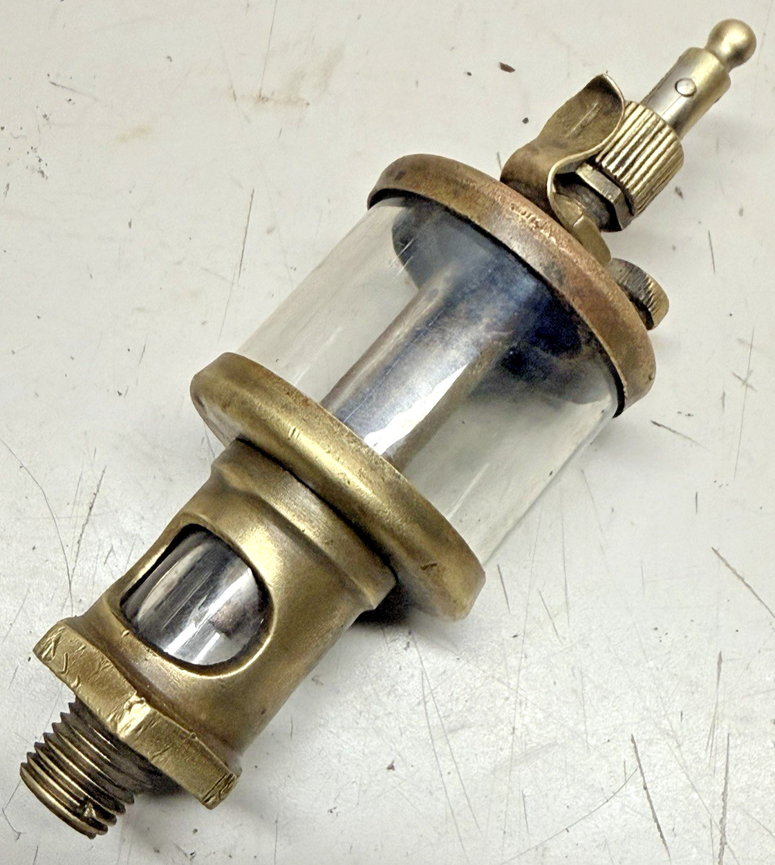 Brass Cylinder Oiler Small IHC M Famous Mogul Hit Miss Engine 1/4" NPT