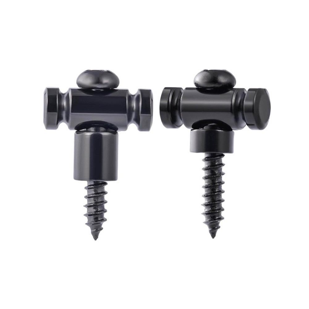 2 Pack Iron String Retainers, Barrel Style Design for Electric Guitar Nut Angle