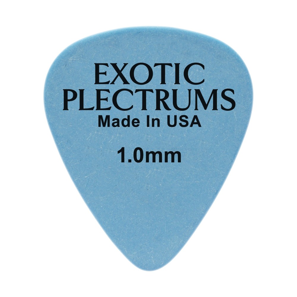 Exotic Plectrums Delrin Blue Guitar Pick - 1.0mm Heavy Gauge - Made In USA - 351