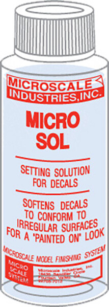 Microscale Model Railroad/Train Decal Micro Sol Setting Solution 1oz Bottle(105)