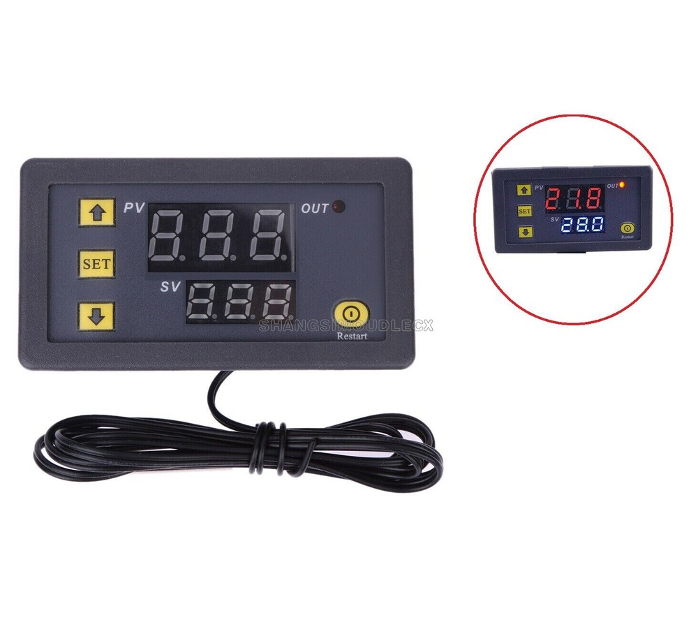 LCD 12V Digital Thermostat Temperature Controller Meter Regulator 20A-