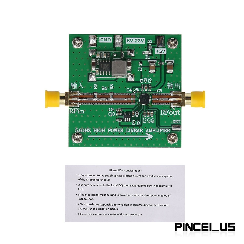 SE5004L 5.8G Signal Amplifier Module FPV Image TX Remote Control Range Amp Board