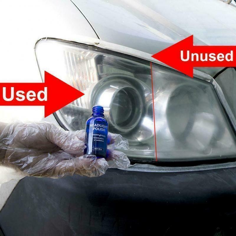 Pro Car Headlight Lens Restoration Repair Kit Polish Cleaner Cleaning Tool