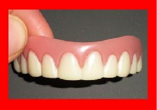 SECURE INSTANT SMILE DELUXE False Fake Cosmetic Veneer Teeth AS SEEN ON TV