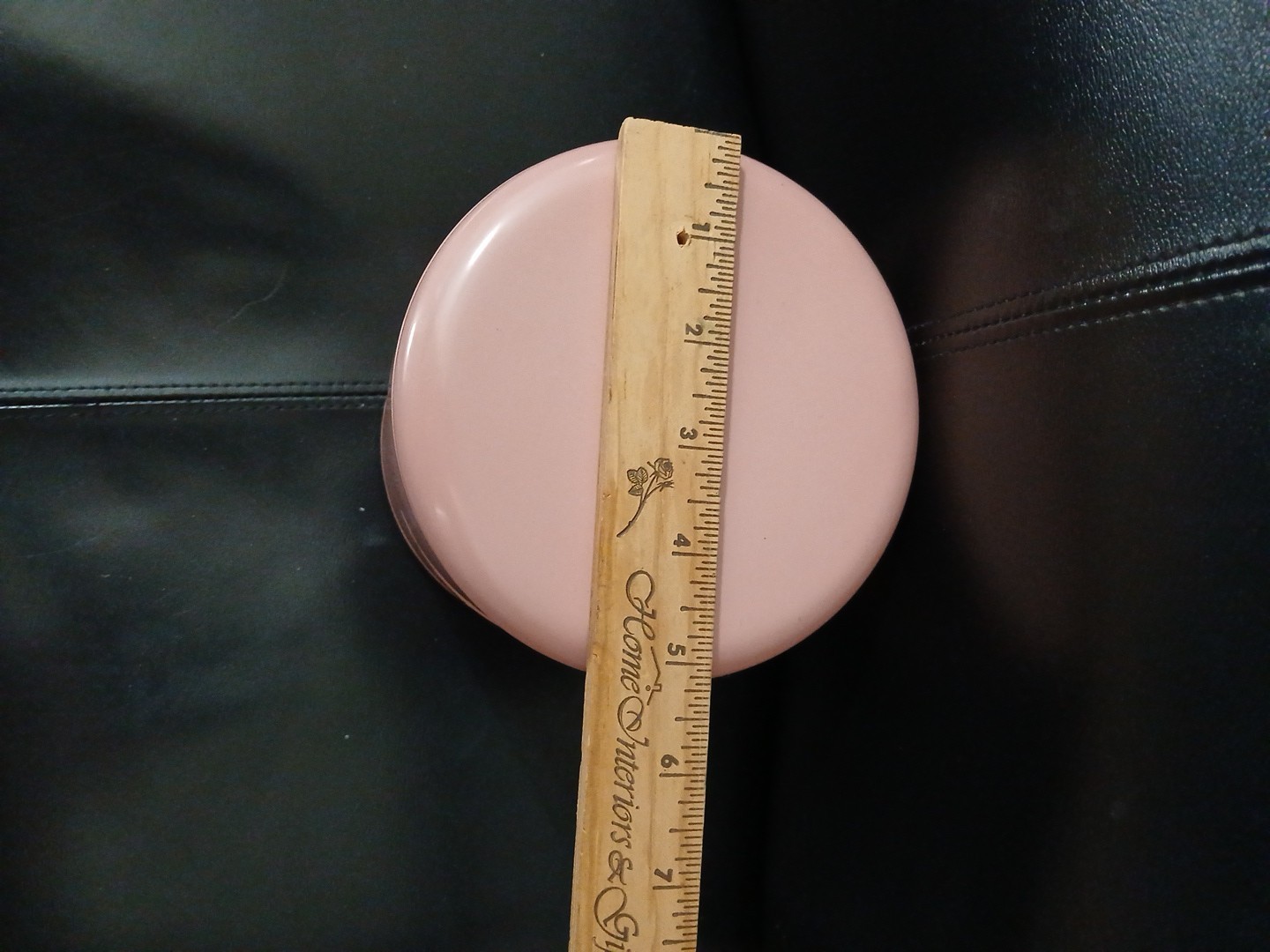 Vtg Circular Swivel Container Organizer AUTHENTIC Pink Rose Color