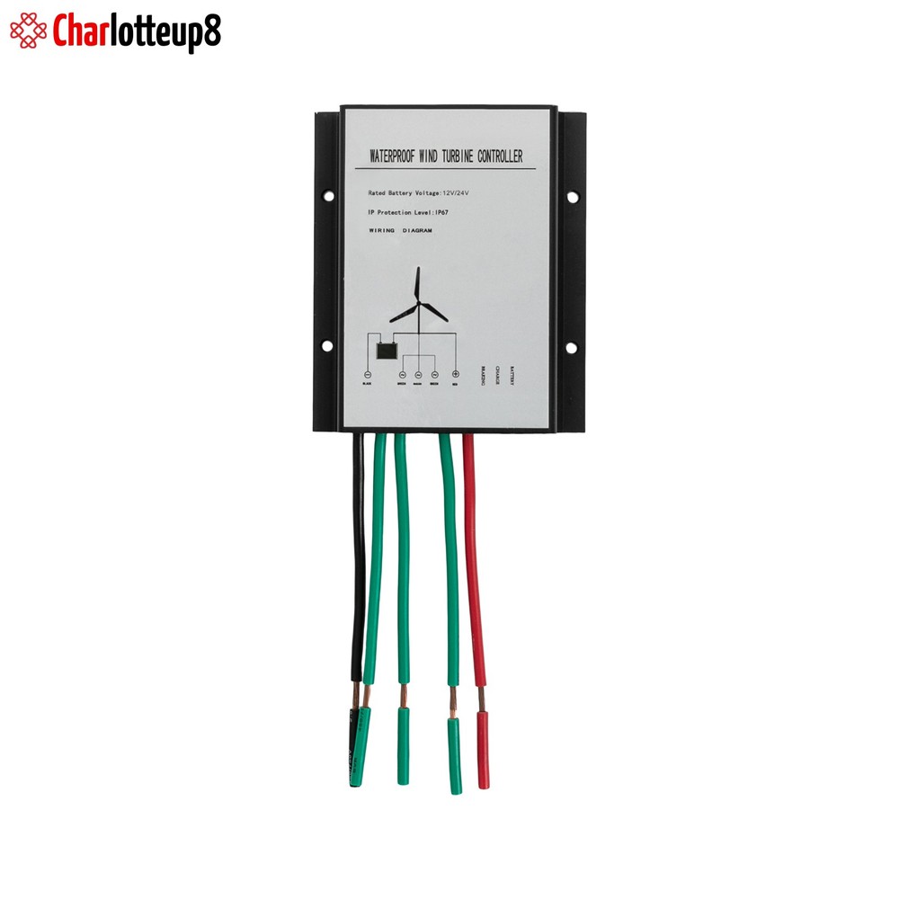 100W Vertical Axis Wind Turbine Generator 12V with Controller Home Windmill Kit