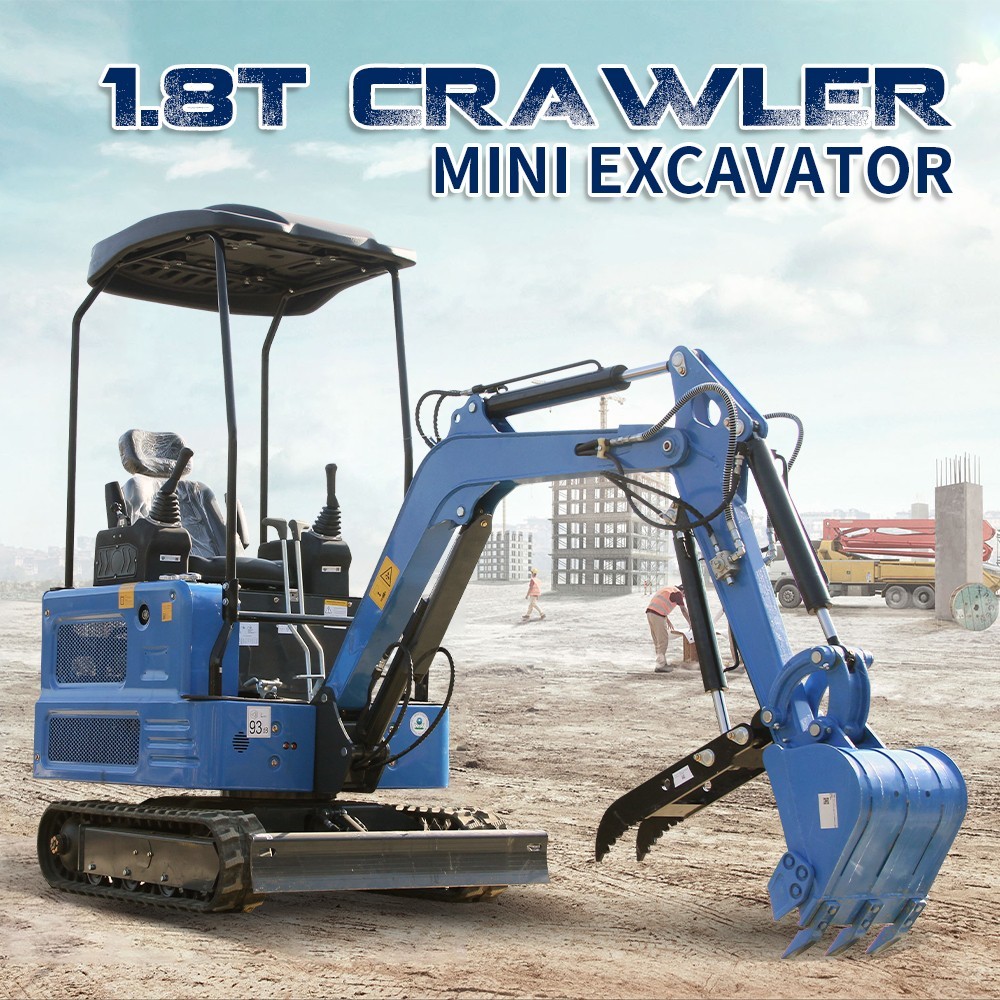 1.8 Ton Mini Excavator Hydraulic Diggers with KUBOTA Diesel Engine EPA PICK UP