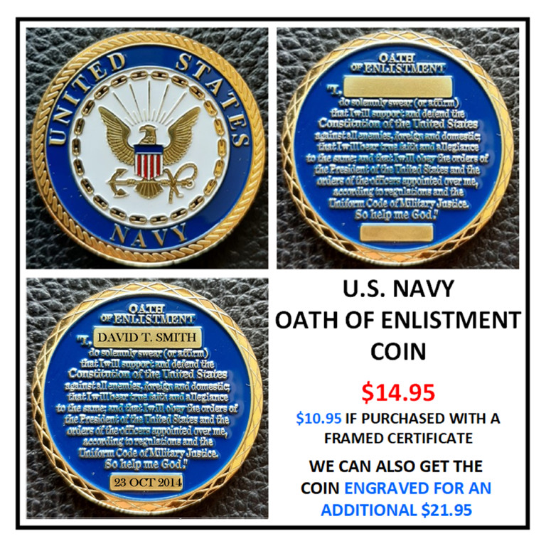 MC-BETTER: NAVY Hospital Corpsman's Pledge FRAMED (B2) PERSONALIZED