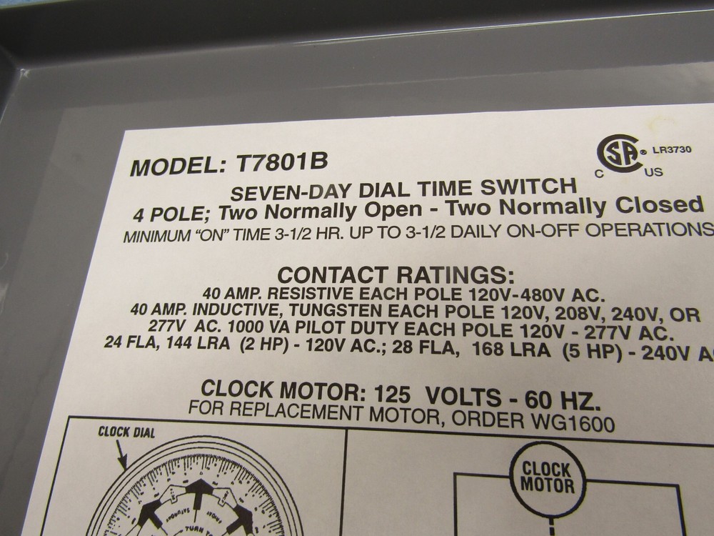 Intermatic T7801B8 Seven Day Dial Time Switch
