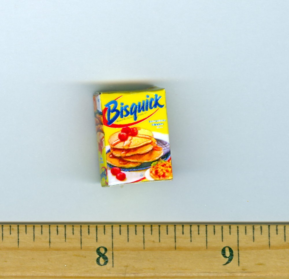 Dollhouse Miniatures Size Biscuit Mix Box