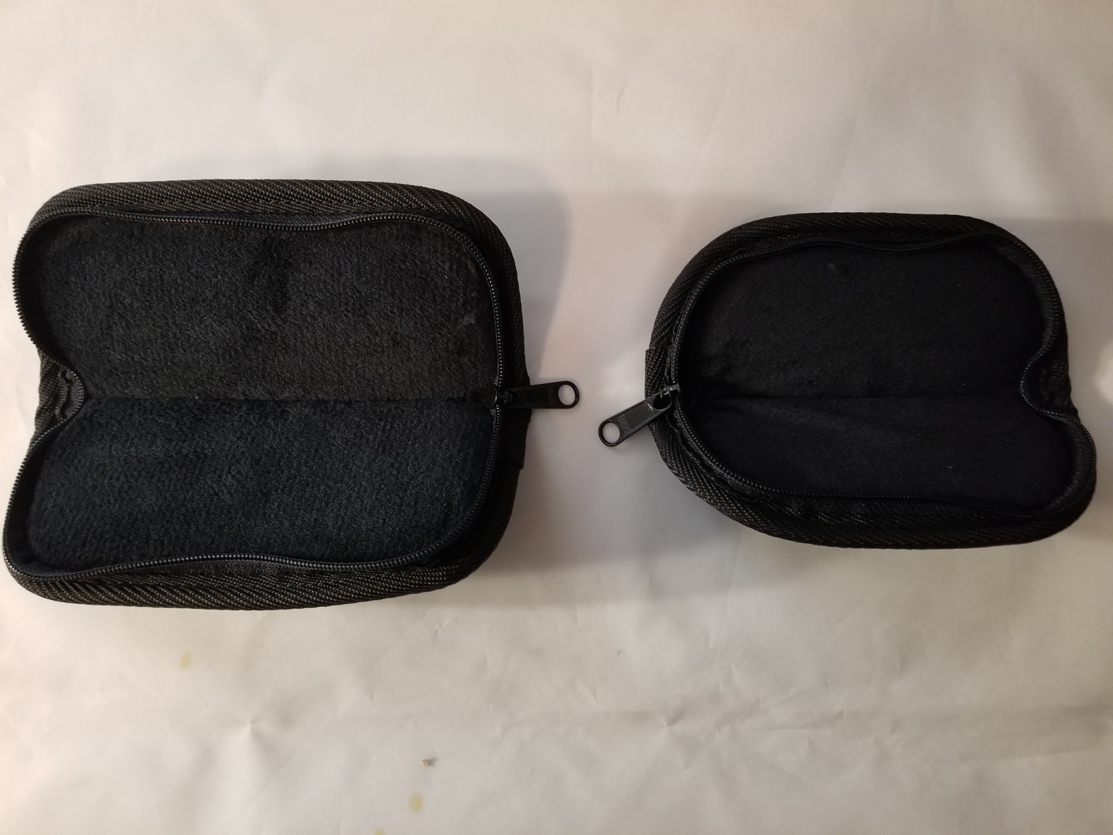 LEATHER KNIFE POUCH - ZIPPERED WITH PLUSH INTERIOR - HAND MADE IN THE USA