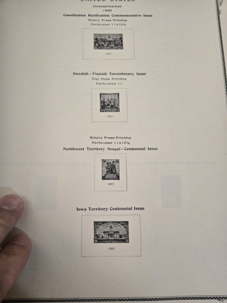 Scott The American Album for United States Stamps 1942 Unused See Details