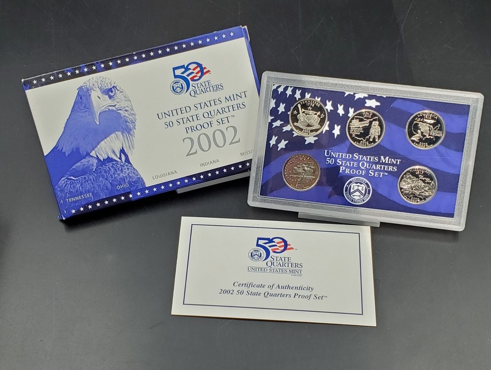 1999 - 2009 U.S. Mint Proof State Quarters 11 Sets w/ COAs CLAD