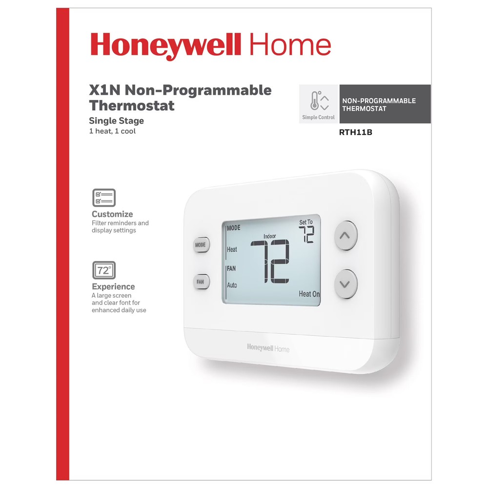 Non-Programmable Thermostat, White