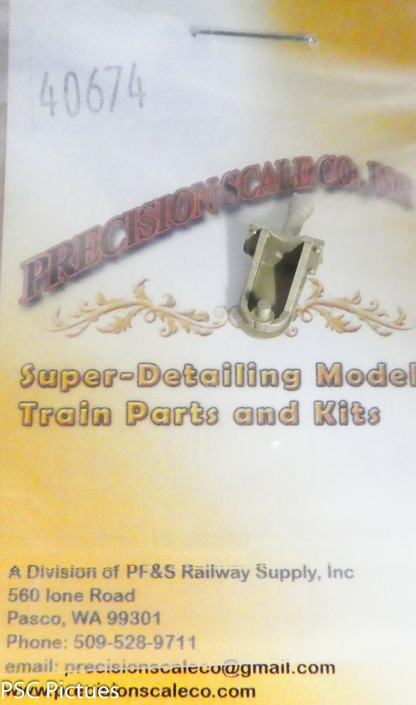 Precision Scale O #40674 Bracket, Bell, SP MT-2 (Brass Casting)