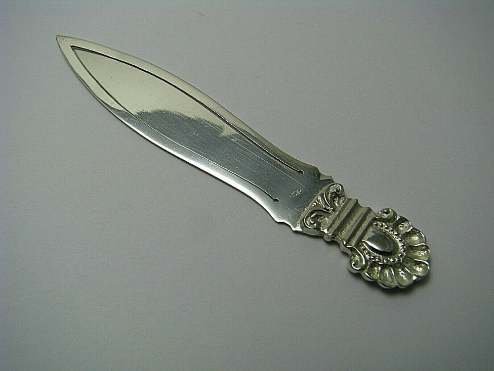 SOLID SILVER BOOKMARK CLIP PAGE MARK 800 Silver ca1960s Excel Cond Rare