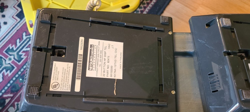 5 Nitsuko 22 Button HF Display Telephone Model 82473 Untested