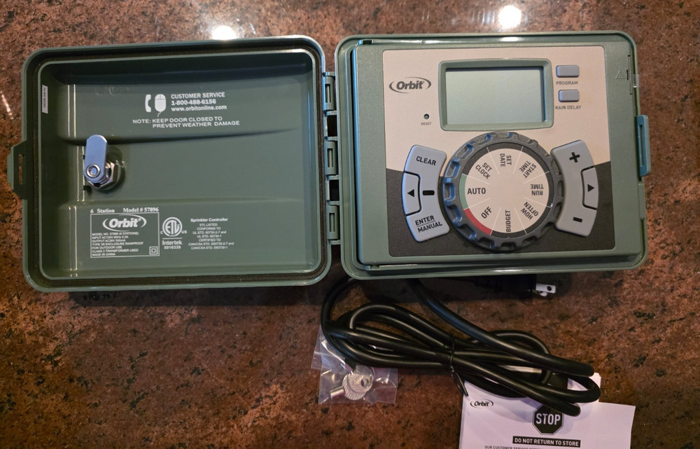 Orbit 57896 6 Station Easy-Set Logic Sprinkler Controller Outdoor Timer