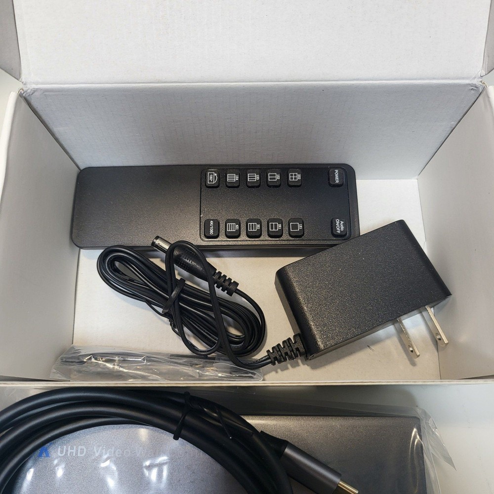 Video Wall Controller 2x2, HDMI 4K Input TV Wall Controller with 12 Modes