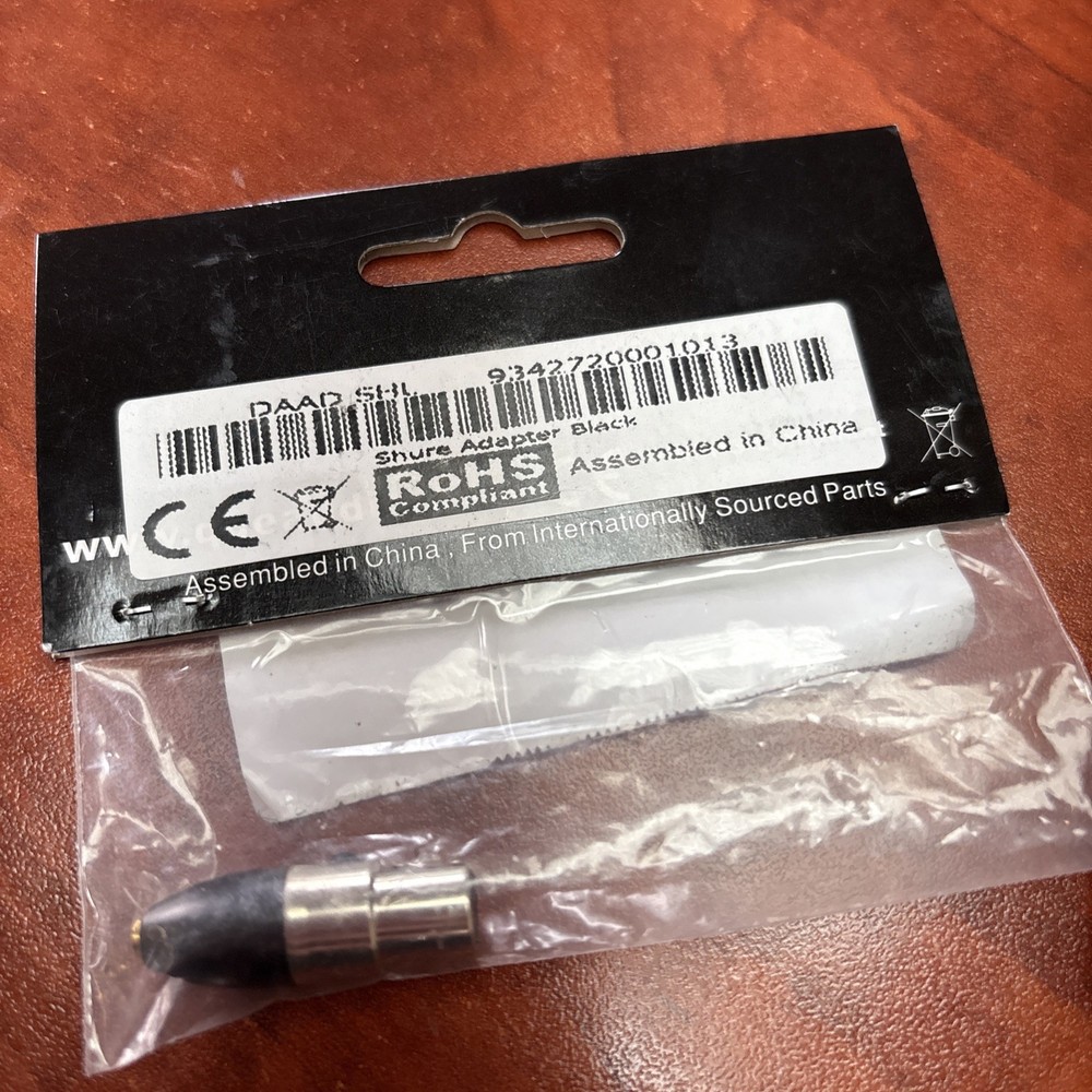Que Audio DAADSHL DA12 Compact Connection System TA4F Adapter for Shure Wireless
