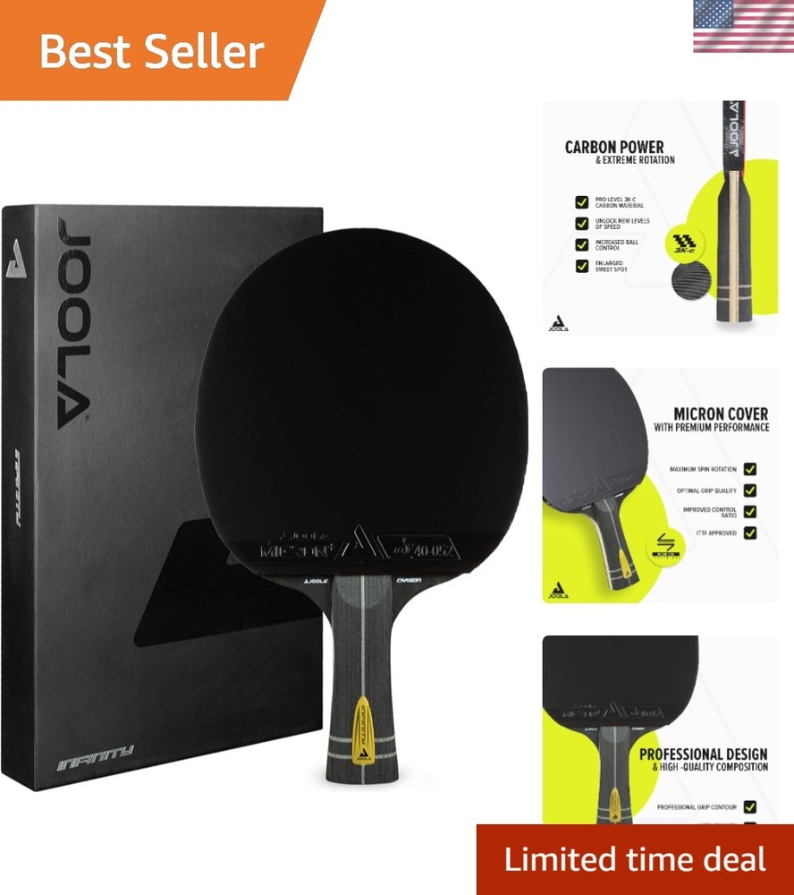 Joola Infinity Carbon Professional Ping Pong Paddle - Speed & Control Unleashed