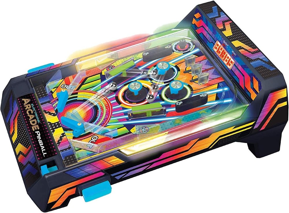 Electronic Pinball Machine with Bumpers=